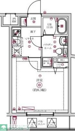レンティーヴァ綾瀬の物件間取画像